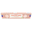 Satya Positive Vibes, Positive Stimmung Räucherstäbchen, 12 Sticks, 20cm, Brenndauer 45min