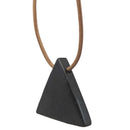 Schungit Kettenanhänger Dreieck (3,3 cm)