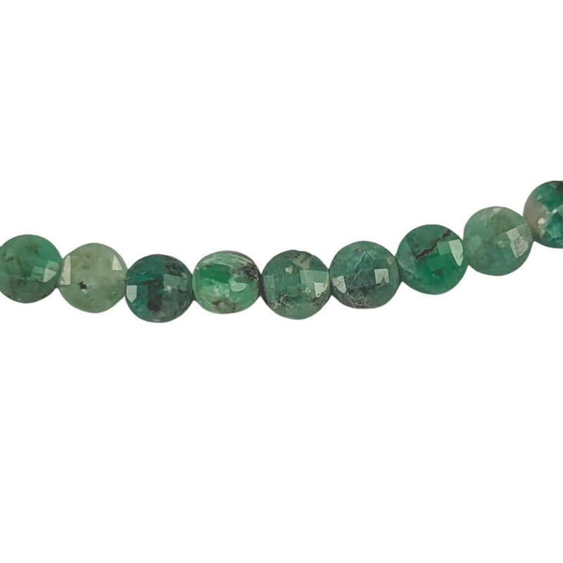 Smaragd Collier facettierte Perlen (3mm / 50cm)