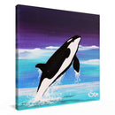 Springender Orca - Kunstdruck von Sonja Ariel von Staden