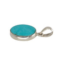 Türkis Anhänger 925 Silber Fassung (2 cm)