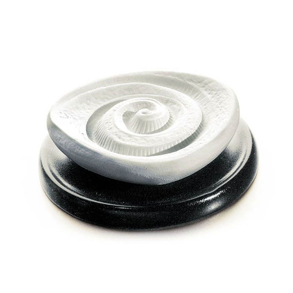 Espiral de piedra aromática con plato de cerámica