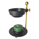 Weihrauch-Brenner aus Messing Schwarz, Höhenverstellbar