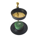 Weihrauch-Brenner aus Messing Schwarz, Höhenverstellbar