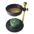 Weihrauch-Brenner aus Messing Schwarz, Höhenverstellbar