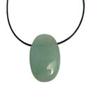 Aquamarin Seifenstein Anhänger für Halskette, gebohrt (4 cm)