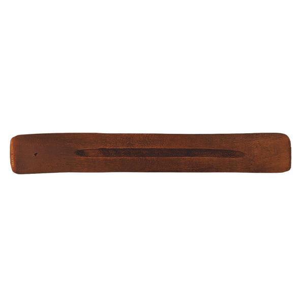 Planche porte-encens en bois de manguier, marron et uni