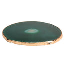 aqasha® Achat grün - Energiescheibe Wohlstand & Reichtum (12 cm)