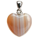 aqasha® Anhänger Achat - Halskette - Herzform (2x2 cm)