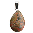 aqasha® Anhänger Achat - Halskette - Tropfen (2,5x1,6 cm)