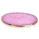 aqasha® Achat rosa - Energiescheibe Liebe & Dualseele, Seelenpartner (12 cm)