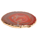 aqasha® Achat rotbraun - Energiescheibe Verwurzelung & Beständigkeit (12 cm)