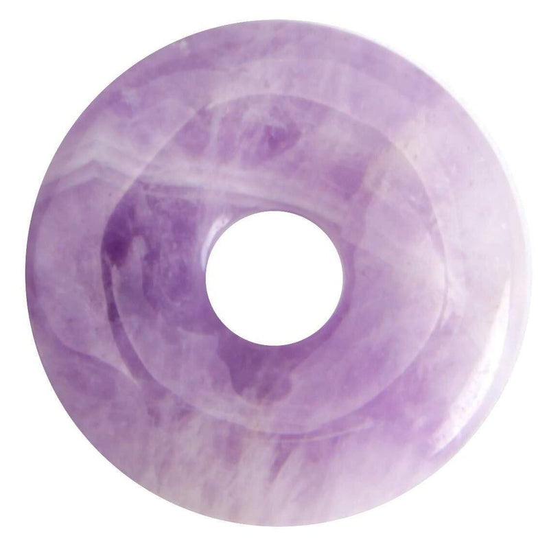 aqasha® Anhänger Amethyst - Donut für Halskette (3x3 cm)