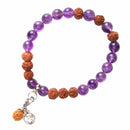 aqasha® Armband Amethyst - Mala Gebetsarmband - Kugeln (0,8 cm)