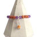 aqasha® Armband Amethyst - Mala Gebetsarmband - Kugeln (0,8 cm)