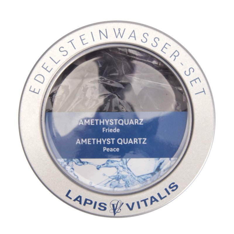 Lapis Vitalis Edelstein Amethystquarz - Wassersteine - Geschenkdose (100 g)