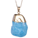 Dagmar de Gari Anhänger Angel Aura blau - Halskette - geschliffen (3,5x3,5cm)