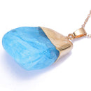 Dagmar de Gari Anhänger Angel Aura blau - Halskette - geschliffen (3,5x3,5cm)