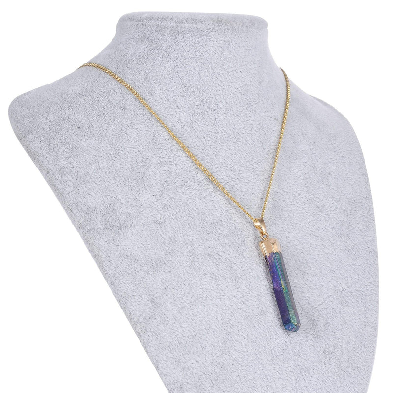 aqasha® Angel Aura blau - Halskette - Stab (3,5x1cm)