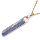 aqasha® Angel Aura blau - Halskette - Stab (3,5x1cm)