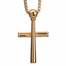 aqasha® Anhänger Anhänger Kreuz vergoldet
