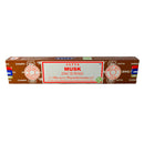 Satya Musk, Moschus Räucherstäbchen, 12 Sticks, 20cm, Brenndauer 45min