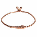 aqasha® Armband Armband Engelsflügel roségold