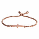 aqasha® Armband Armband Kreuz rosé