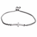 aqasha® Armband Armband Kreuz silber