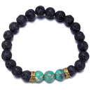 Isabell Giese Armband Aura Armband Vulkanstein & Achat-Perlen "Mitgefühl"