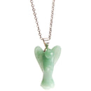 aqasha® Anhänger Aventurin - Halskette - Engel (3x2 cm)