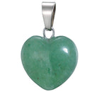 aqasha® Anhänger Aventurin - Halskette - Herzform (1,6x1,6 cm)