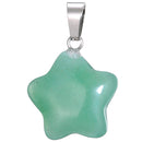 aqasha® Anhänger Aventurin - Halskette - Stern (1,9x1,9 cm)