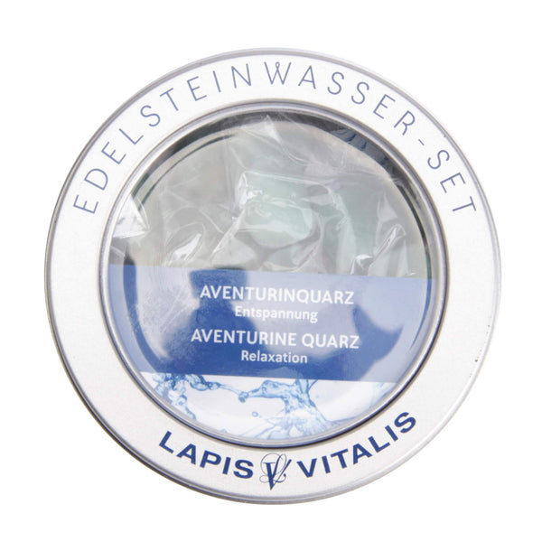 Lapis Vitalis Edelstein Aventurinquarz - Wassersteine - Geschenkdose (100 g)