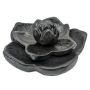 Backflow Räucherkegelhalter schwarzer Lotus (Ø 13cm)