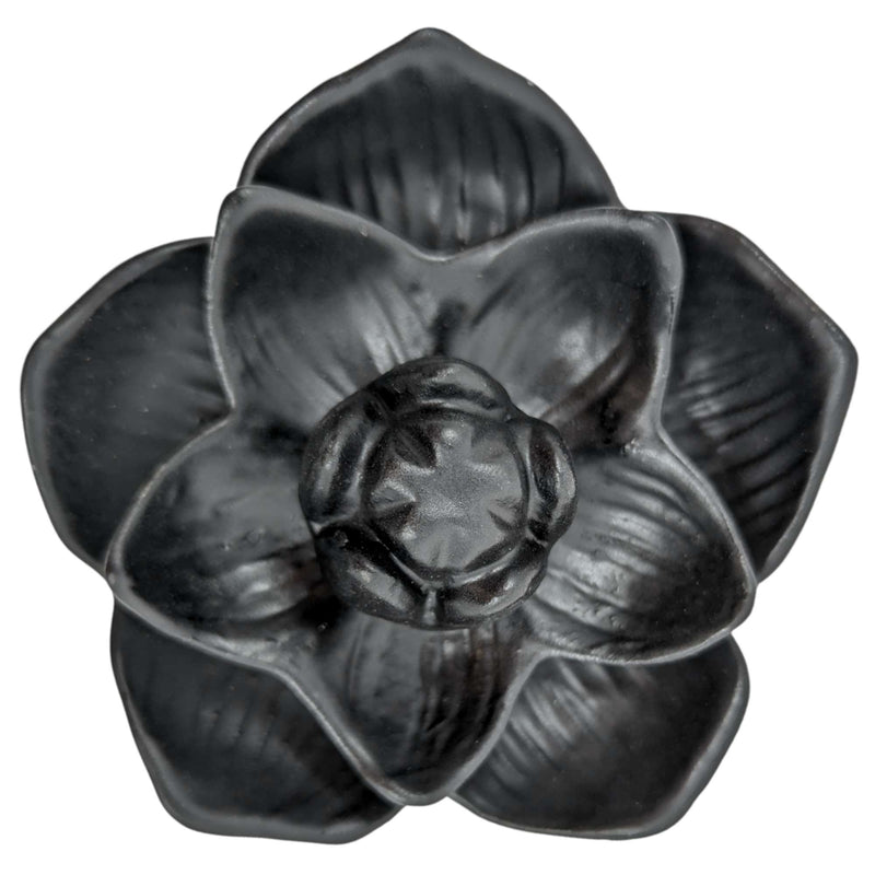 Backflow Räucherkegelhalter schwarzer Lotus (Ø 13cm)