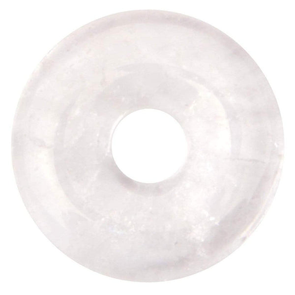 aqasha® Anhänger Bergkristall - Donut für Halskette (3x3 cm)