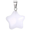 aqasha® Anhänger Bergkristall - Halskette - Stern (1,9x1,9 cm)