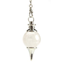 aqasha® Edelstein Bergkristall - Pendel (4x2 cm)