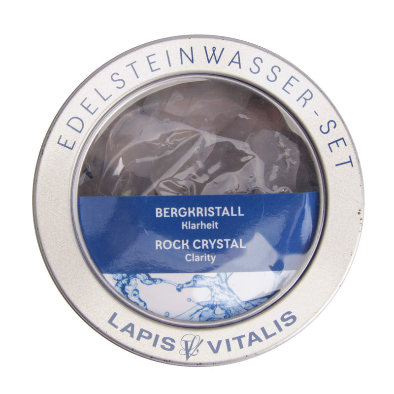 Lapis Vitalis Edelstein Bergkristall - Wassersteine - Geschenkdose (100 g)