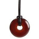 aqasha® Anhänger Bernstein - Donut für Halskette (3x3 cm)