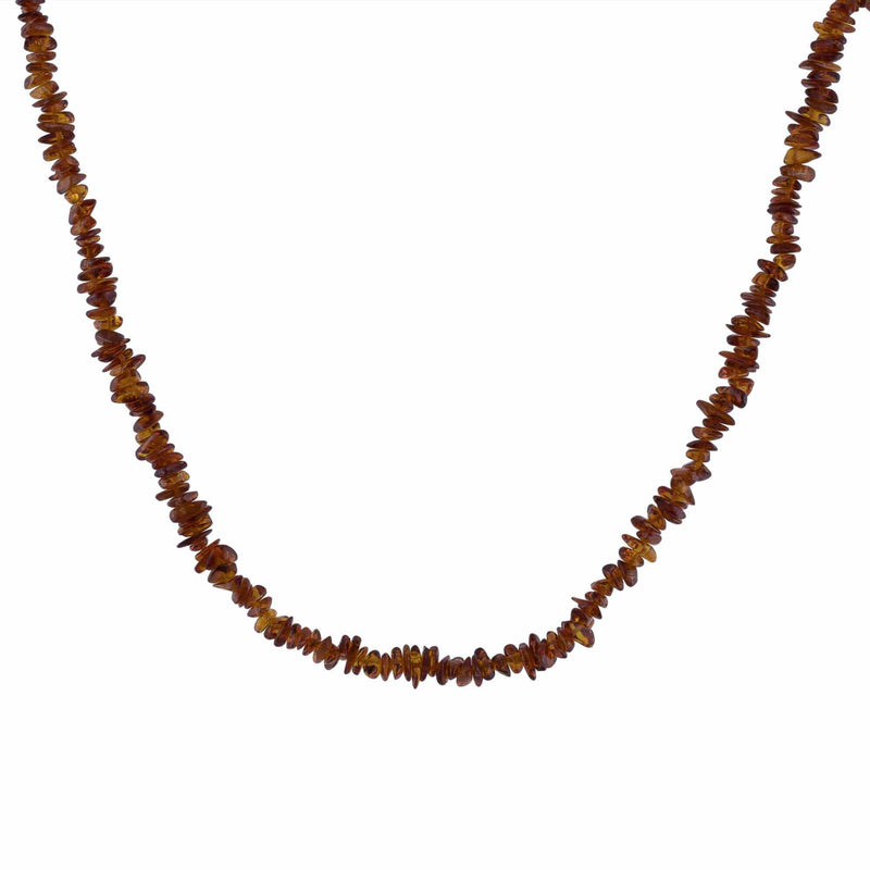 aqasha® Halskette Bernstein - Halskette - Splitter (45x1 cm)