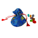 Beutel für Schmuck oder Edelsteine mit Bändel, verschiedene Farben