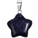 aqasha® Anhänger Blauer Sandstein - Halskette - Stern (1,9x1,9 cm)