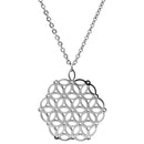 aqasha® Anhänger Blume des Lebens Anhänger "Struktur"