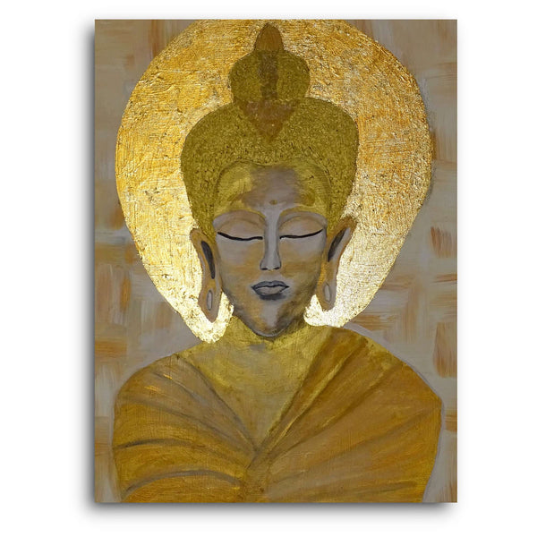 Jasmine Zaunschirm Kunstdruck Leinwand / 40x30 cm Buddha - Kunstdruck