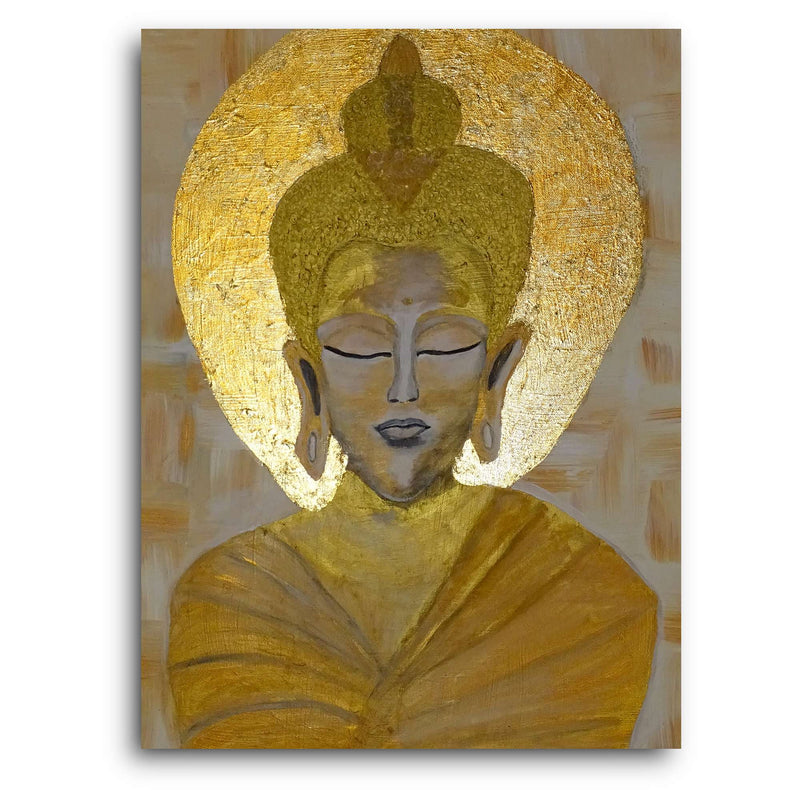 Jasmine Zaunschirm Kunstdruck Leinwand / 40x30 cm Buddha - Kunstdruck