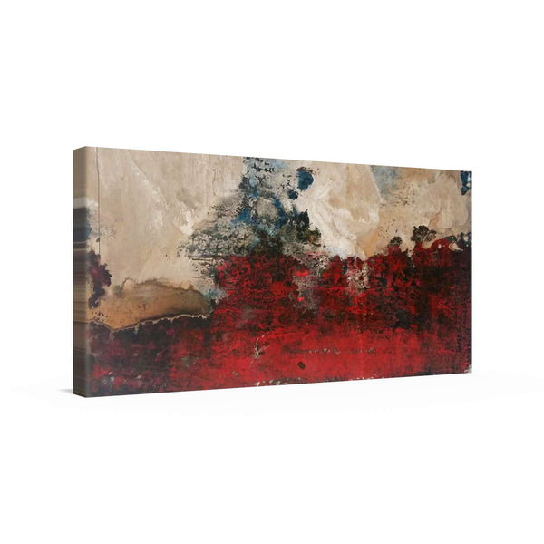 RE Kunstdruck Leinwand / 60x30 cm Burned Red von RE Artist - Kunstdruck