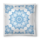 Linda Giese Kunstdruck Kissen / 40x40 cm Chakrabild: Halschakra - Kunstdruck