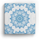 Linda Giese Kunstdruck Leinwand / 20x20 cm Chakrabild: Halschakra - Kunstdruck